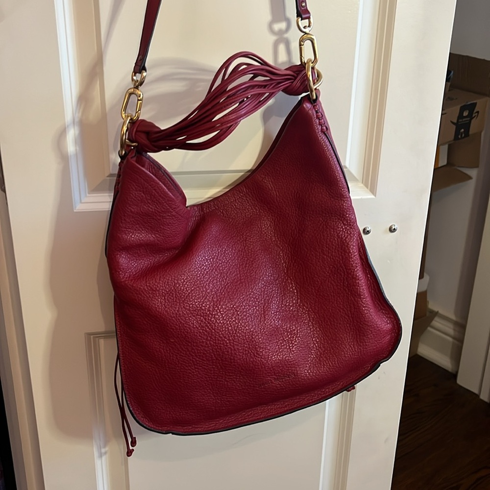 stuart weitzman leather bag